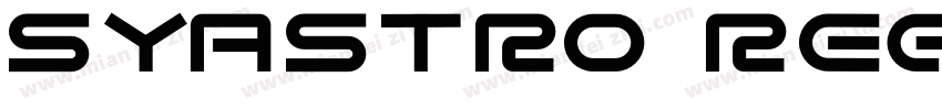 Syastro Regular字体转换